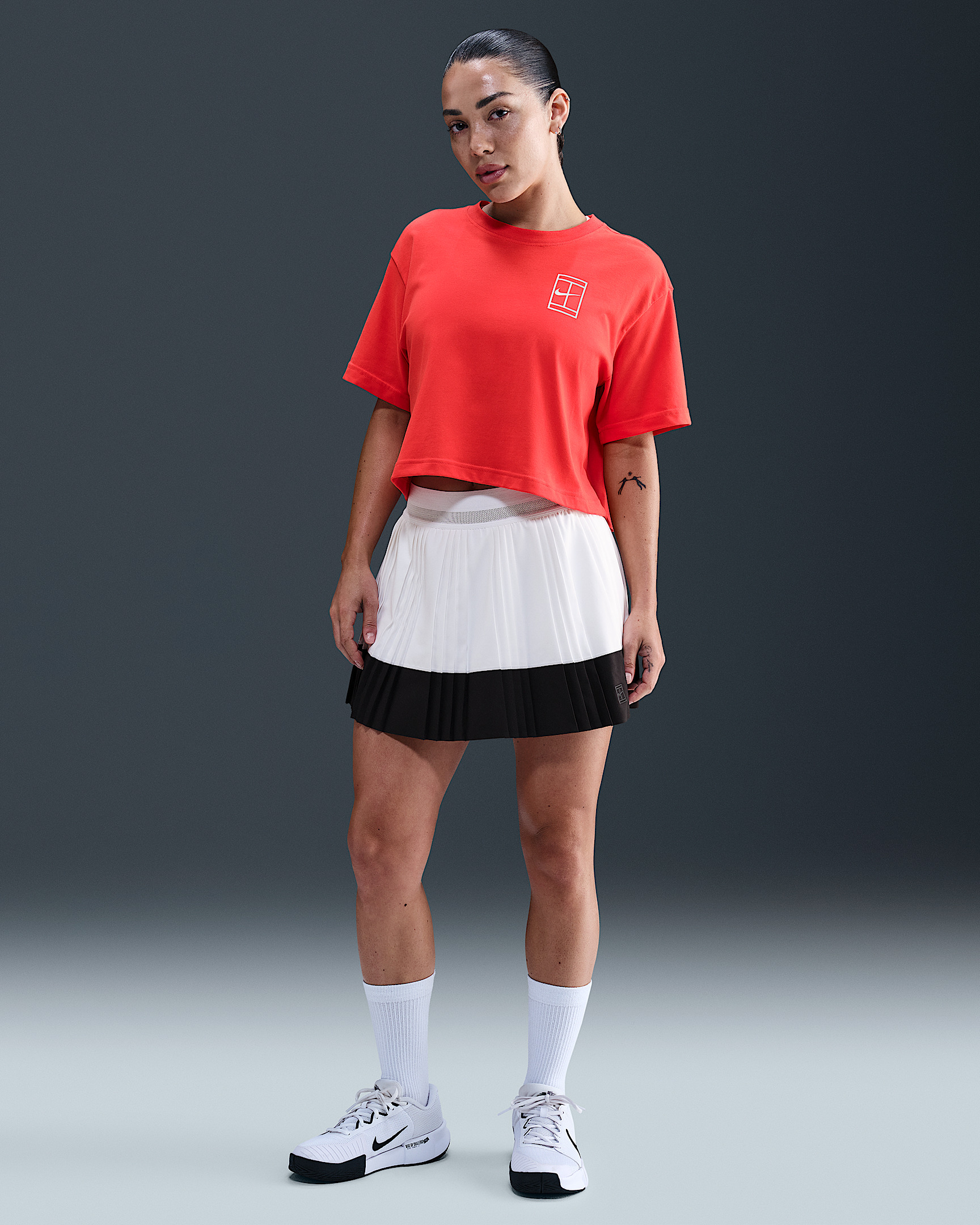 Nike Slam Women's Dri-FIT Short-Sleeve Cropped Tennis T-Shirt - 4
