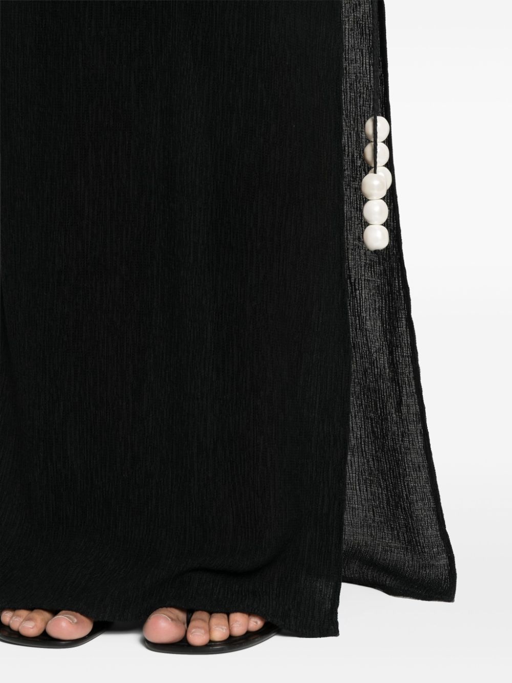 asymmetric-design skirt - 5