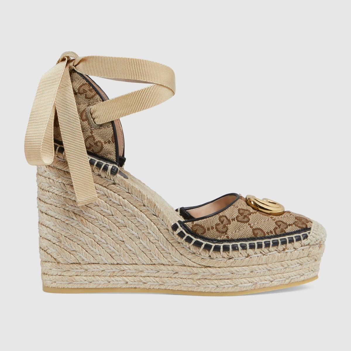 Women's GG matelassé platform espadrille - 1