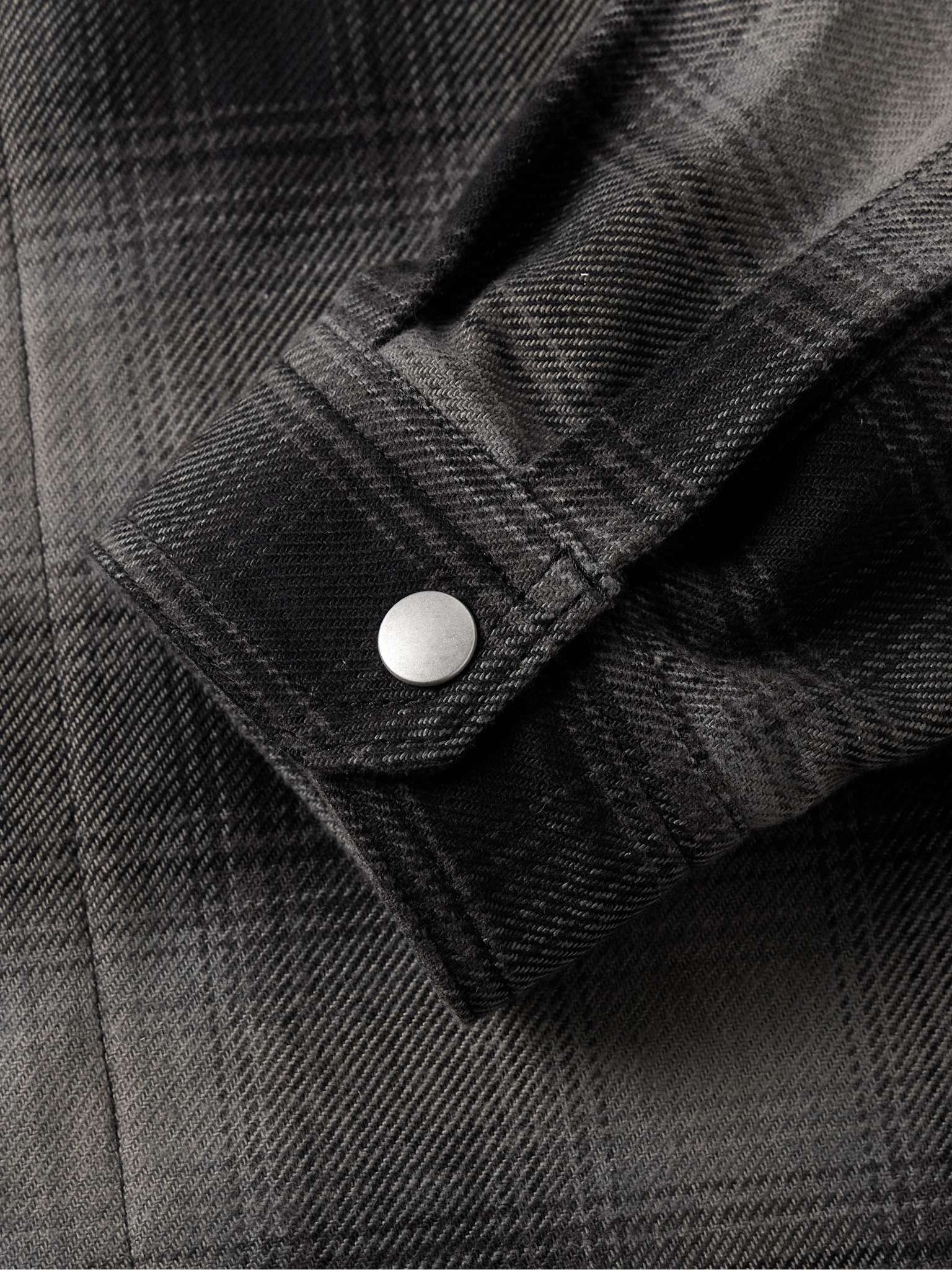 Checked Cotton-Flannel Overshirt - 3