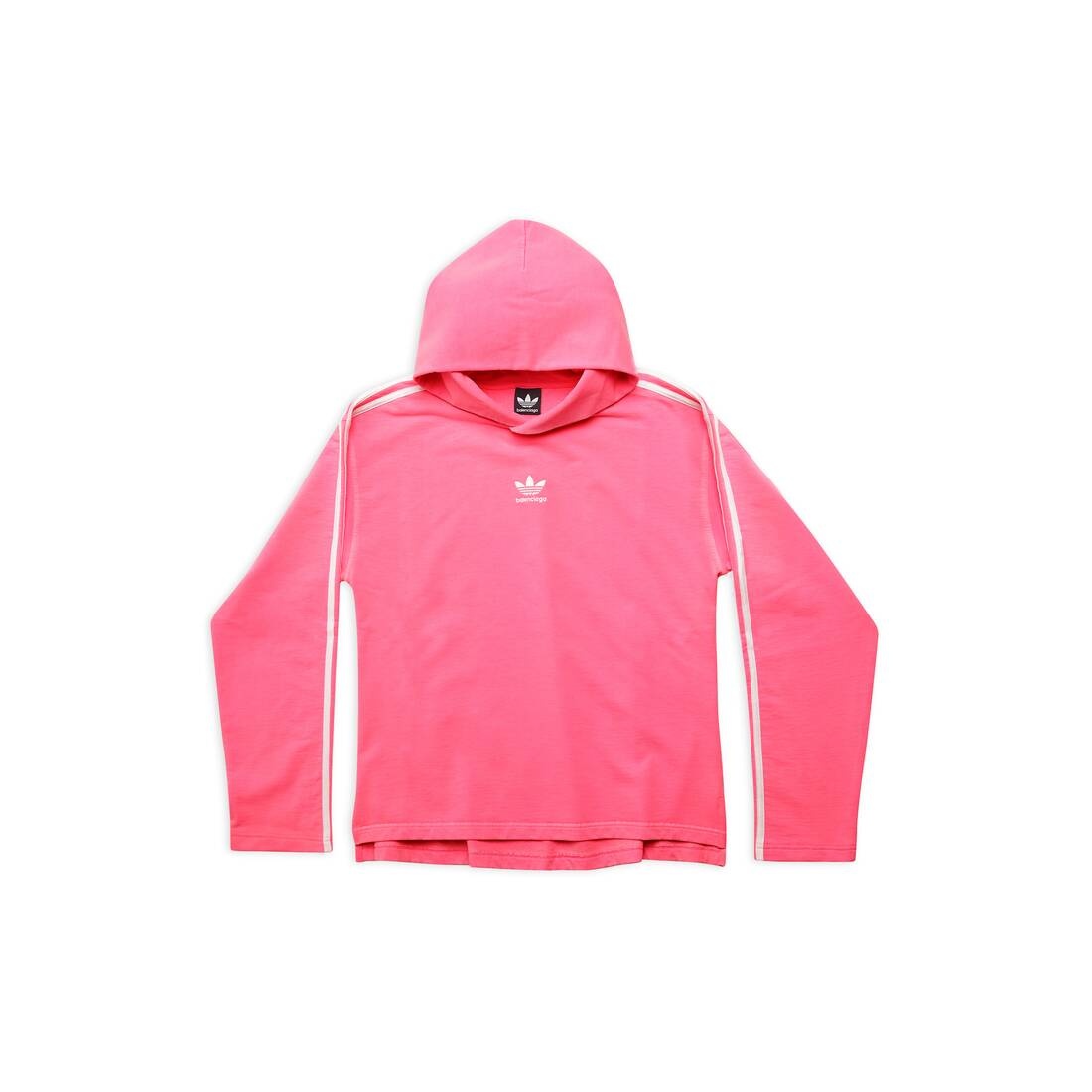 Women's Balenciaga / Adidas No Rib Hoodie Medium Fit  in Neon Pink - 1