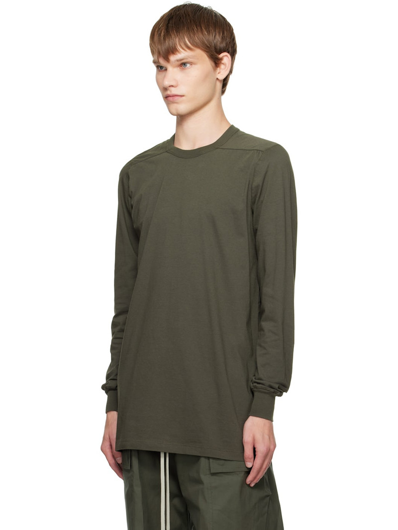 Rick Owens Khaki Concordians Level LS T-shirt outlook