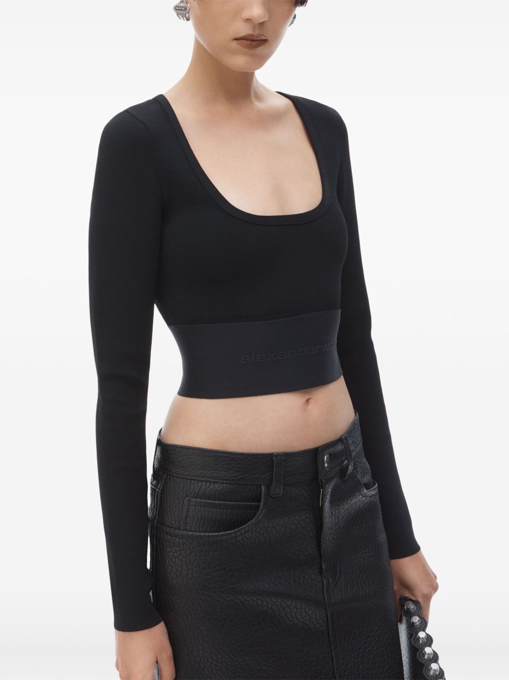 scoop-neck top - 4