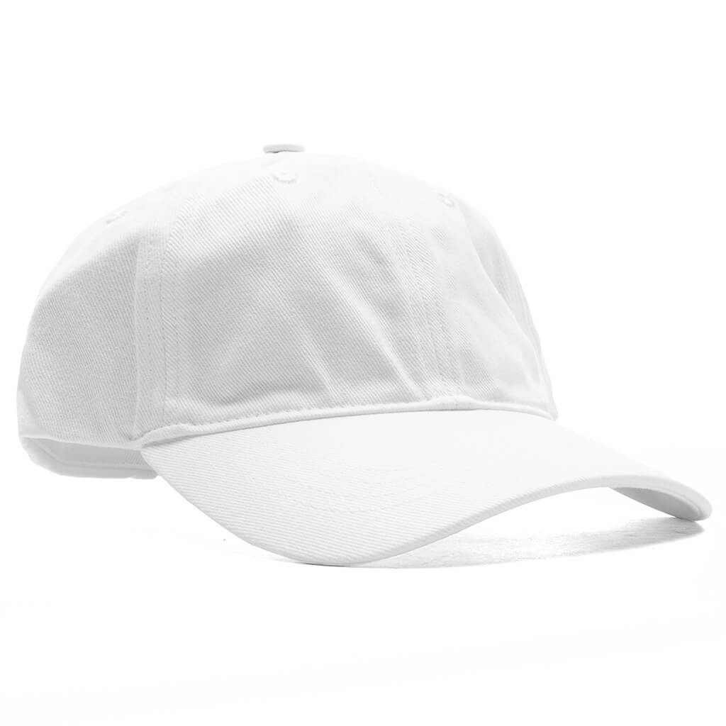 EMBROIDERED LOGO BASEBALL CAP - WHITE - 3