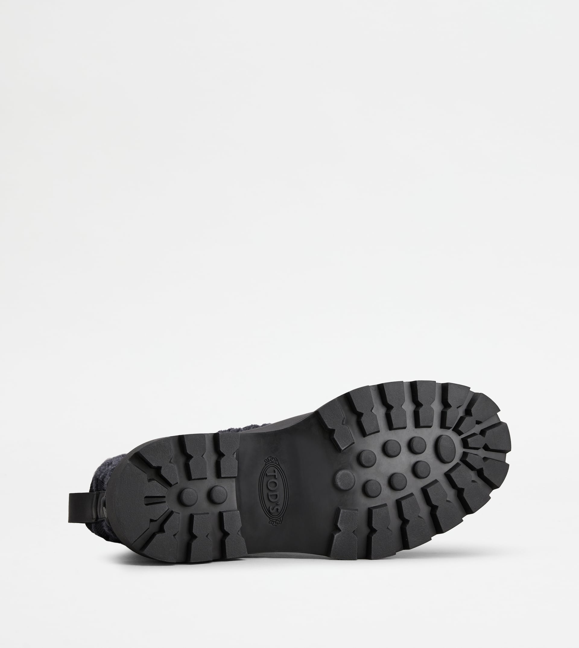 KATE COMBAT BOOTS IN FABRIC AND LEATHER - BLACK - 5