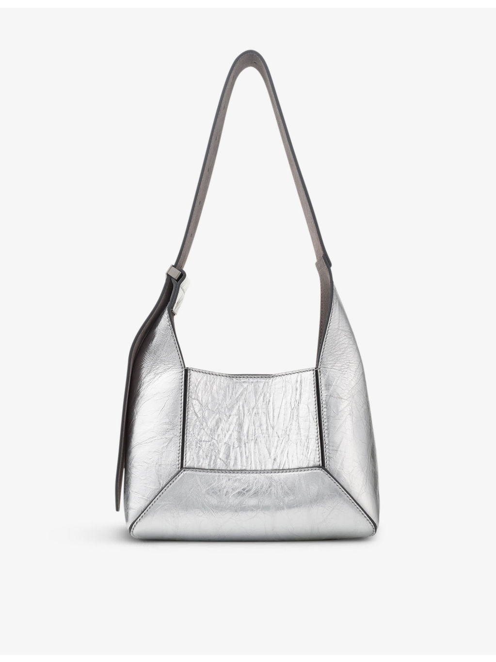 Diamond Hobo metallic-leather shoulder bag - 3