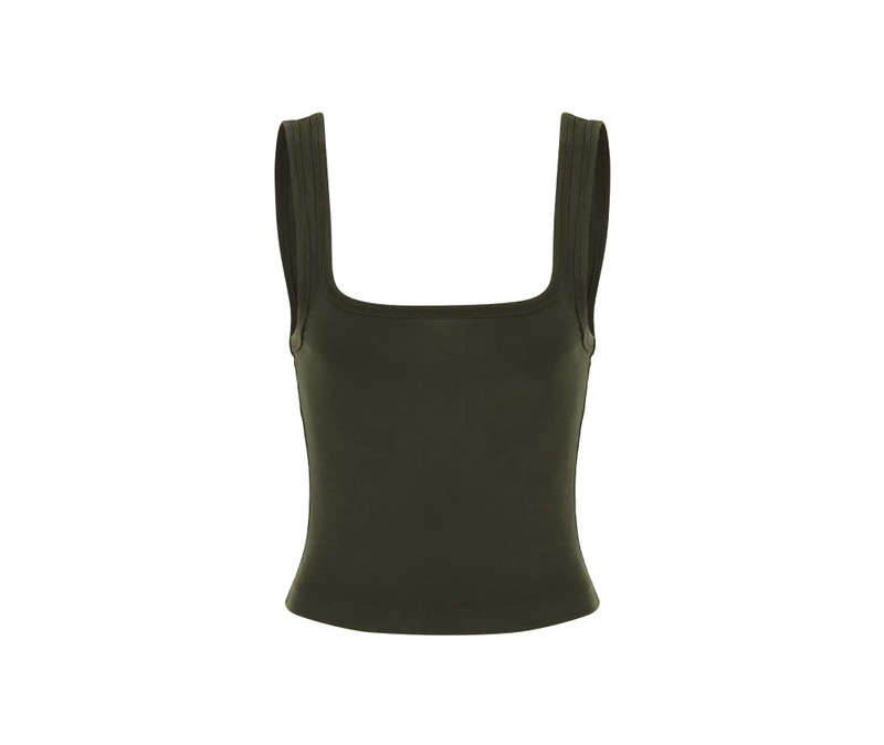 SQUARE NECK TANK MILITARY 1