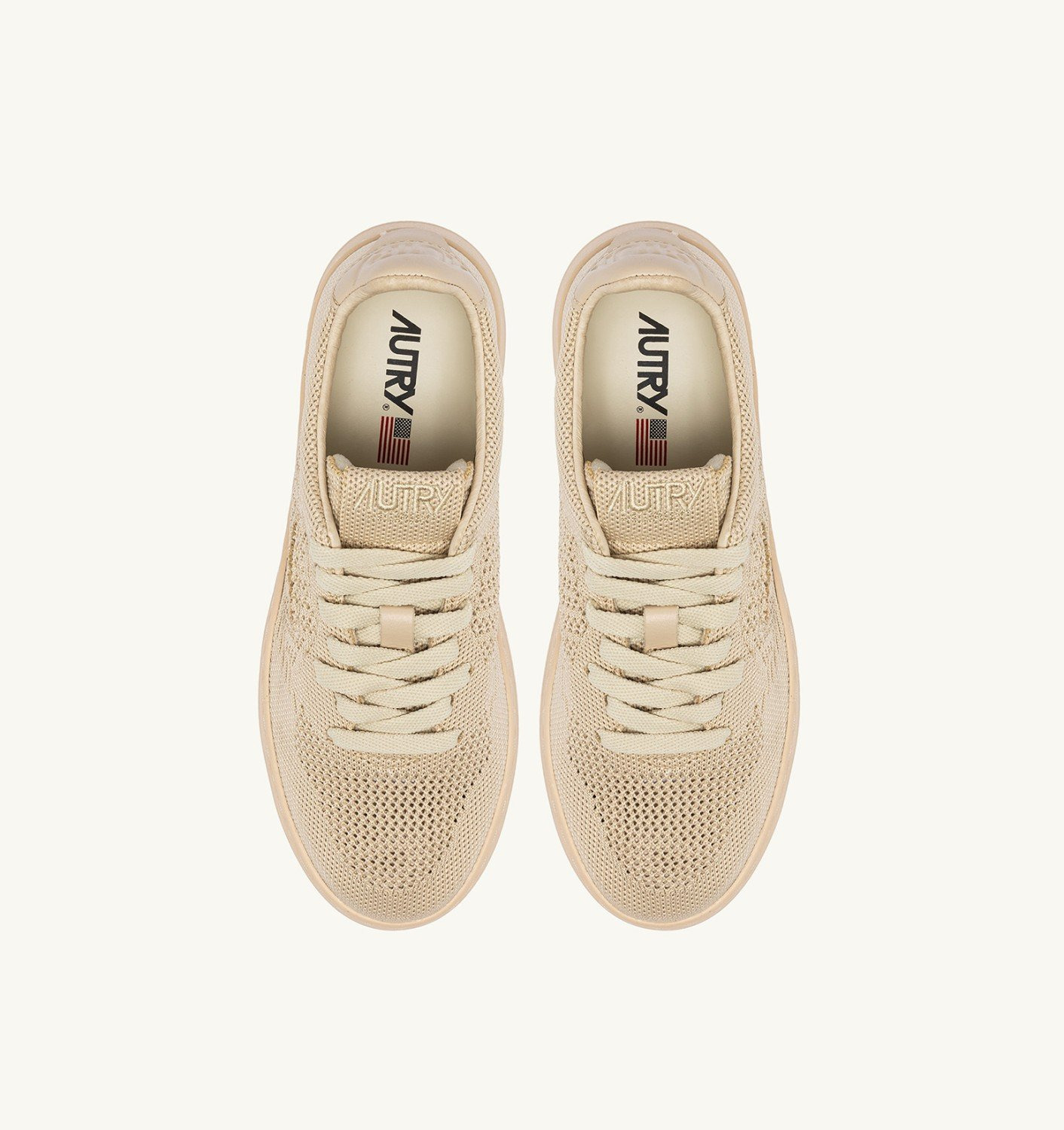 MEDALIST EASEKNIT LOW SNEAKERS IN CREME BRULEE KNIT - 5