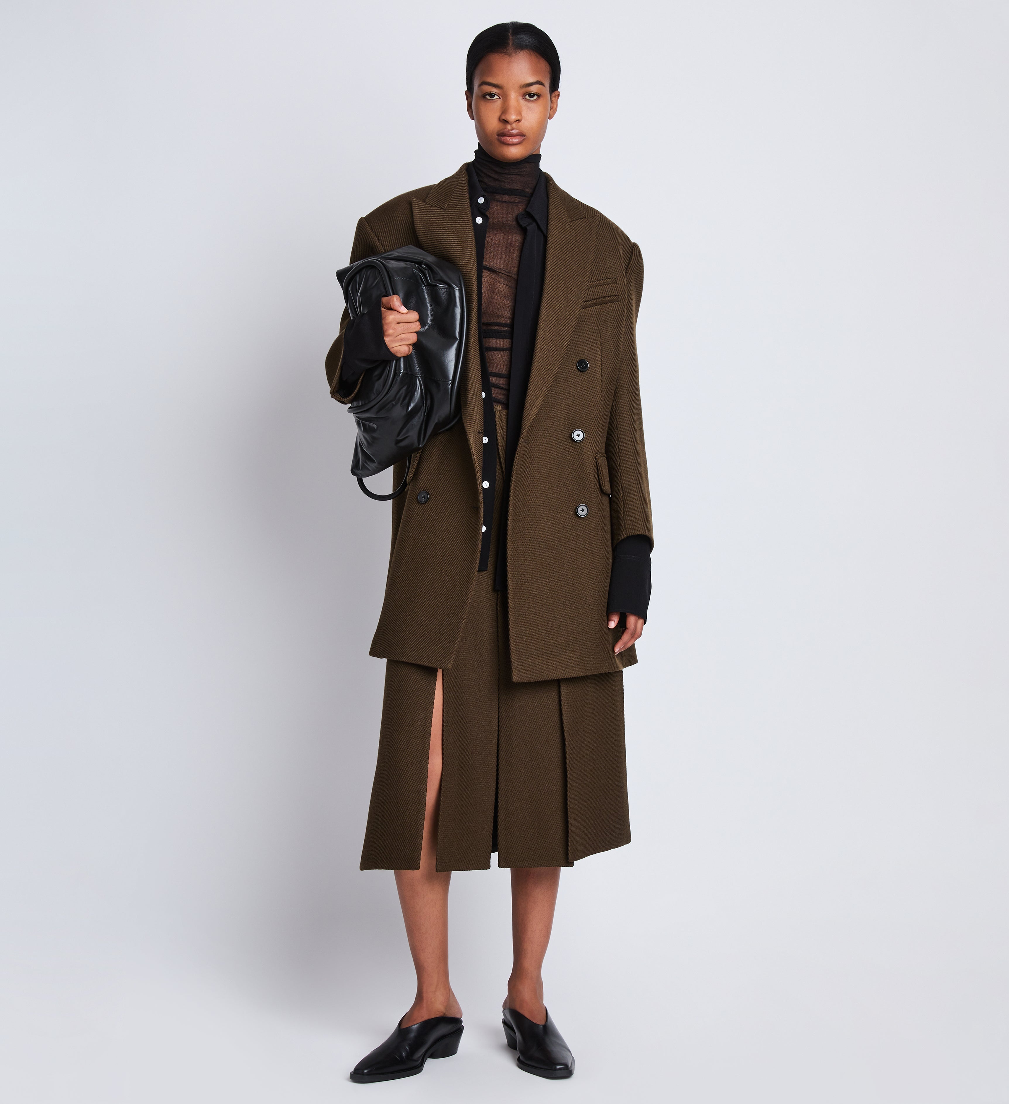 Henri Coat in Wool Twill - 2