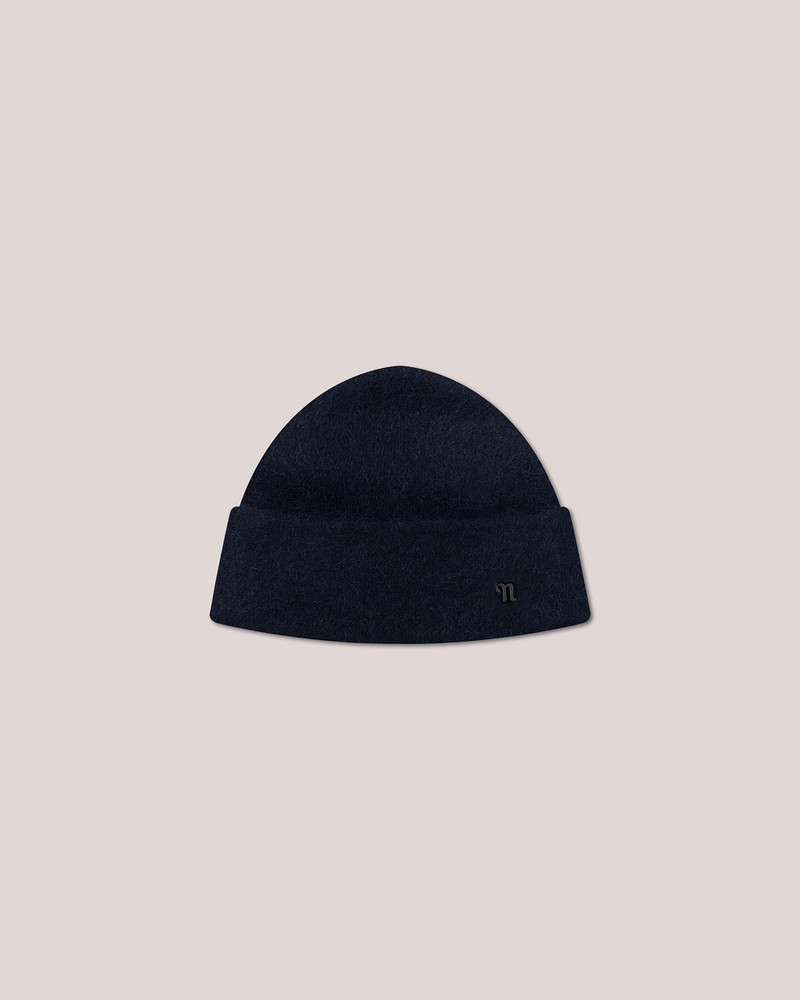 KENDRA - Ribbed beanie - Navy/black 1