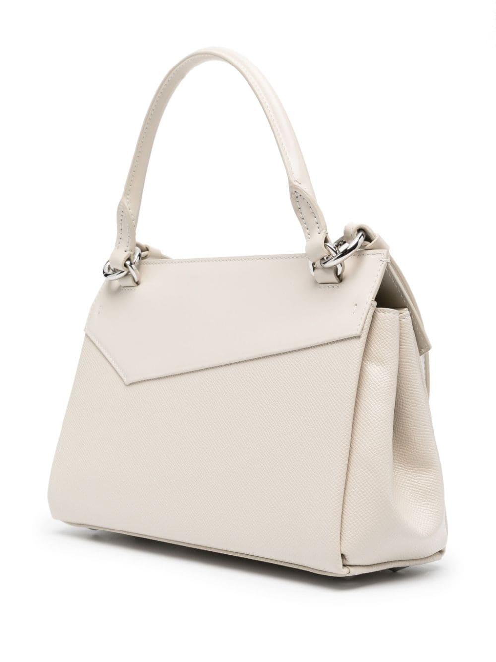 small grained leather tote bag - 5
