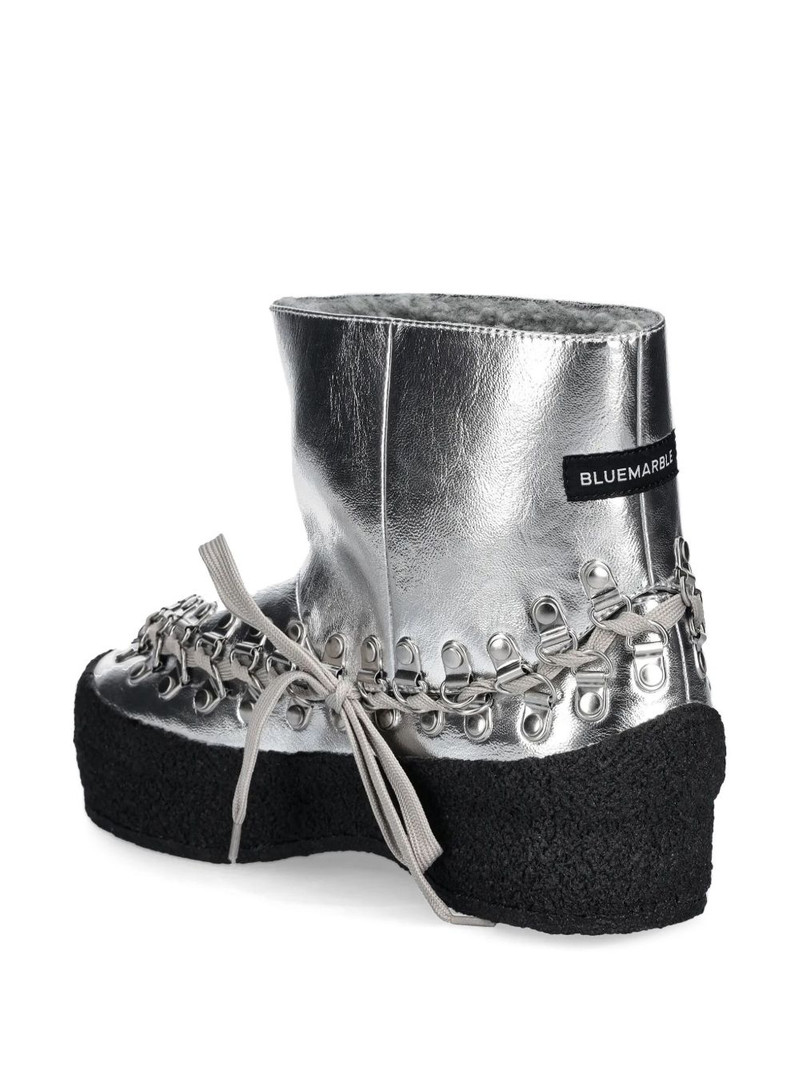 metallic-effect ankle boots 3