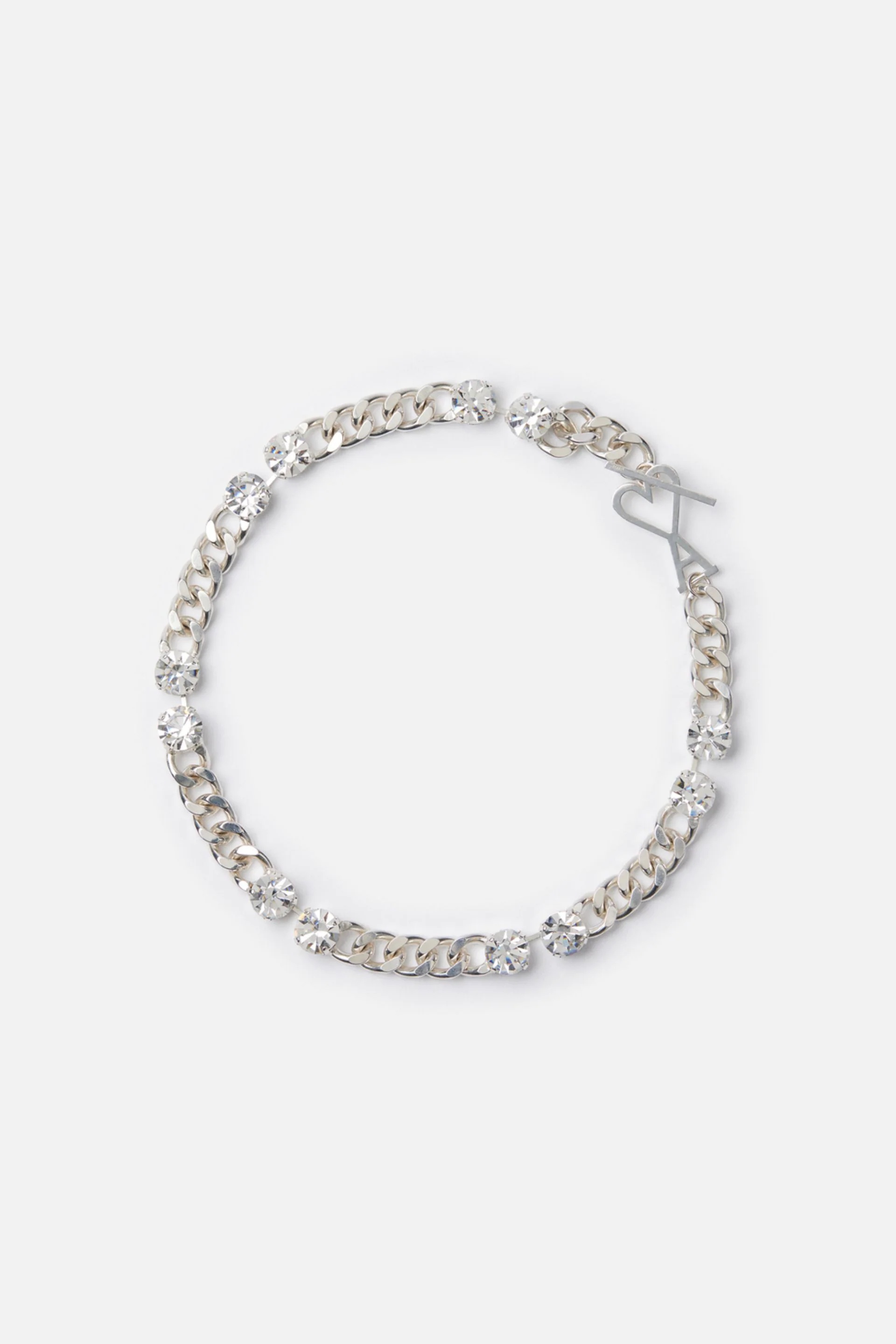 Ami De Coeur Curb Chain And Strass Necklace - 1