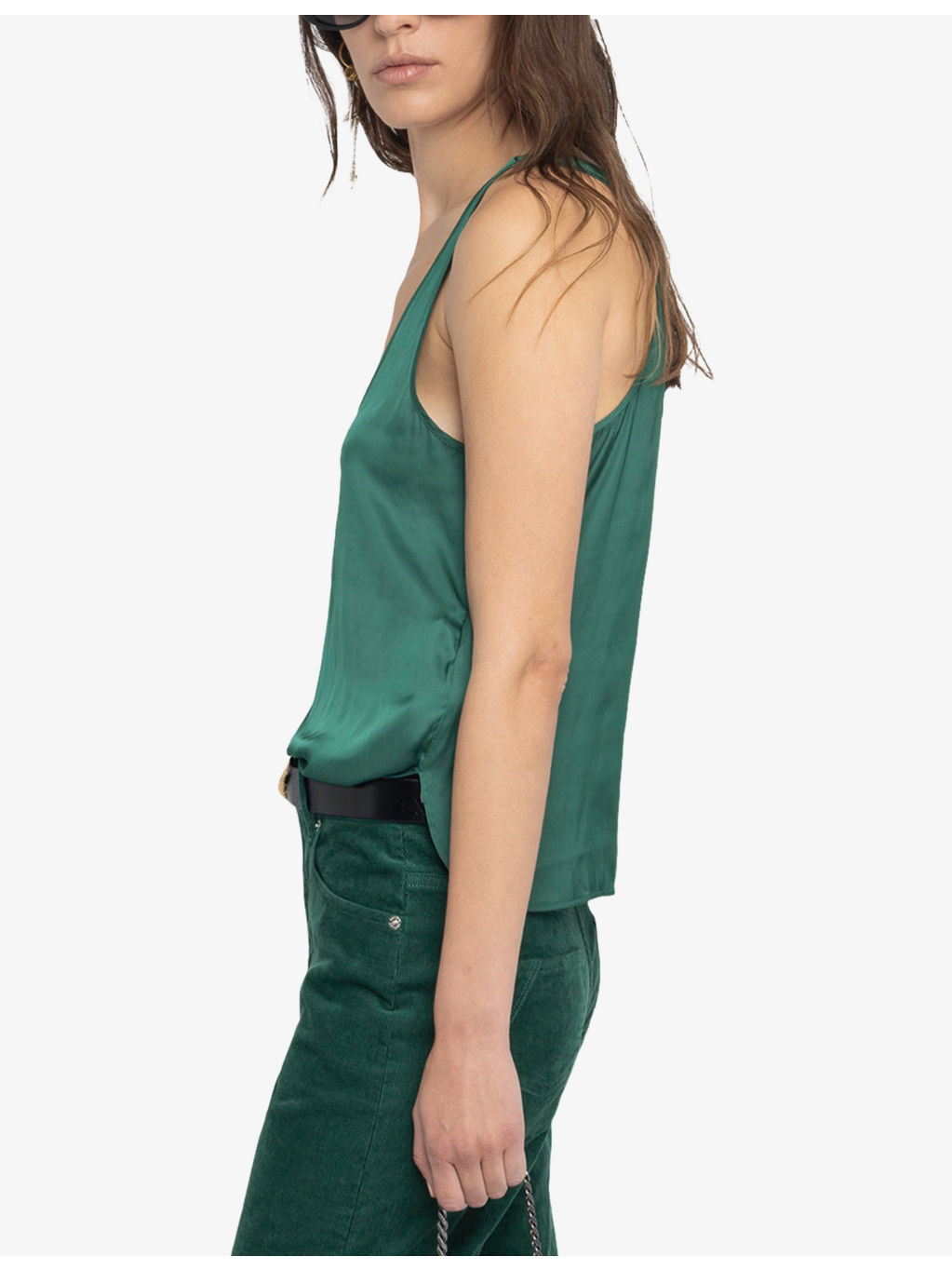 Tarys Scoop-Neck Satin Top - 3