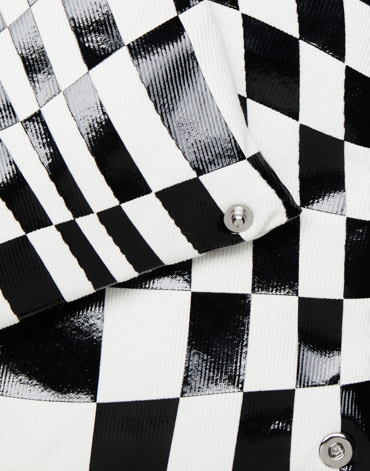 Distorted check print classic Japanese bag 5