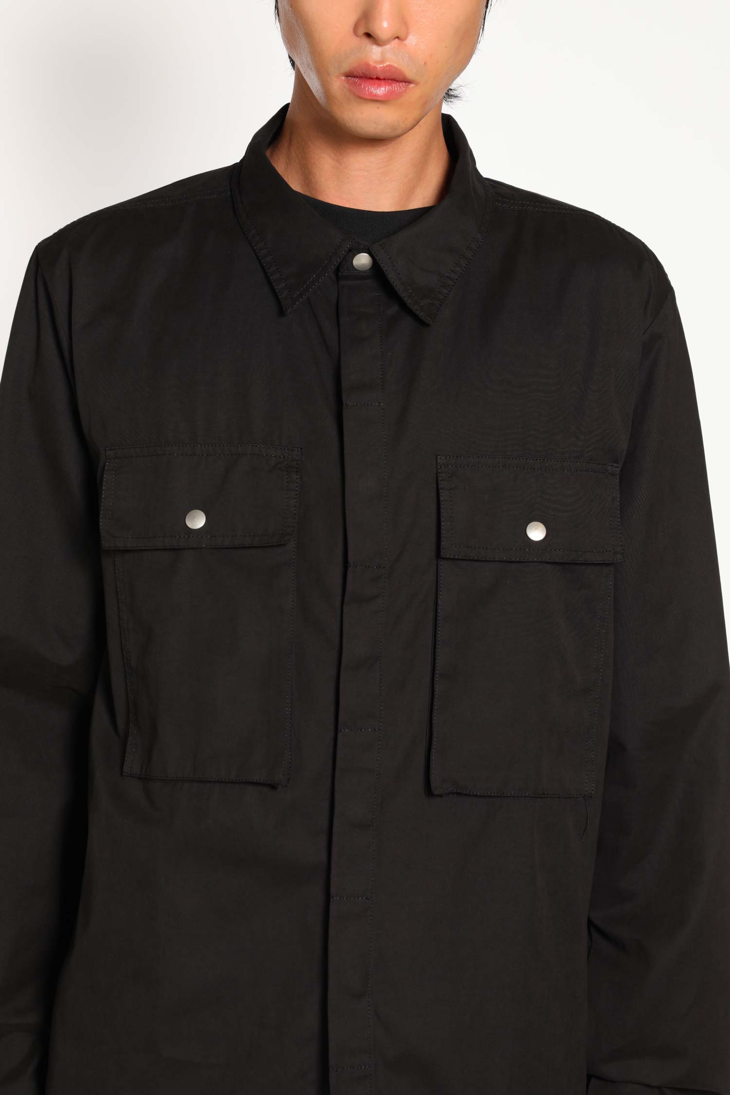 Cotton Nylon Canvas Pocket Shirt - 4