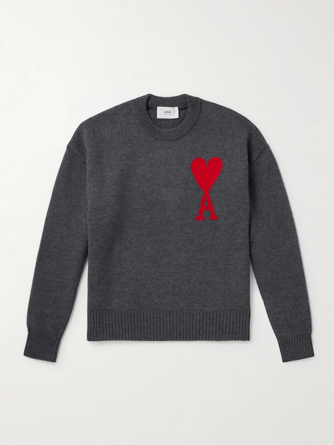 Logo-Intarsia Virgin Wool Sweater - 1