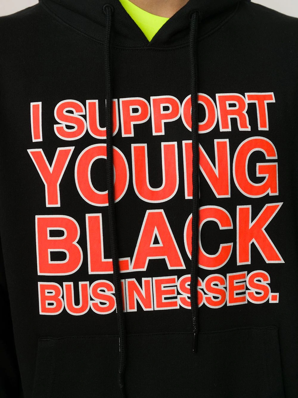 "I Support Young Black Businesses" hoodie - 5