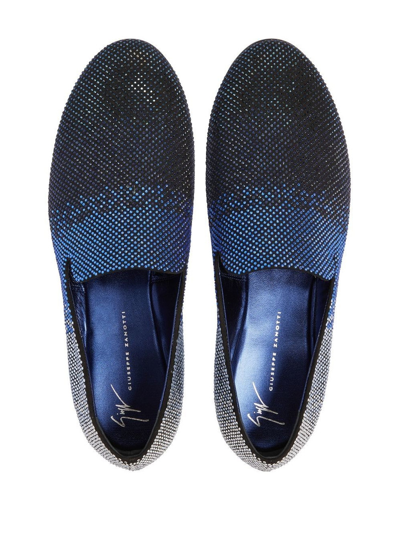 Lewis Sparkle crystal-embellished loafers 4