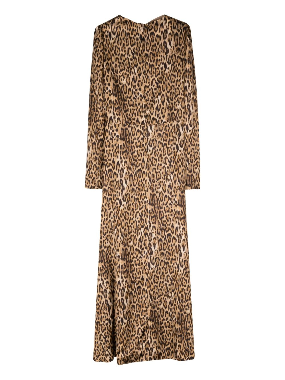 Lala leopard-print draped dress - 2