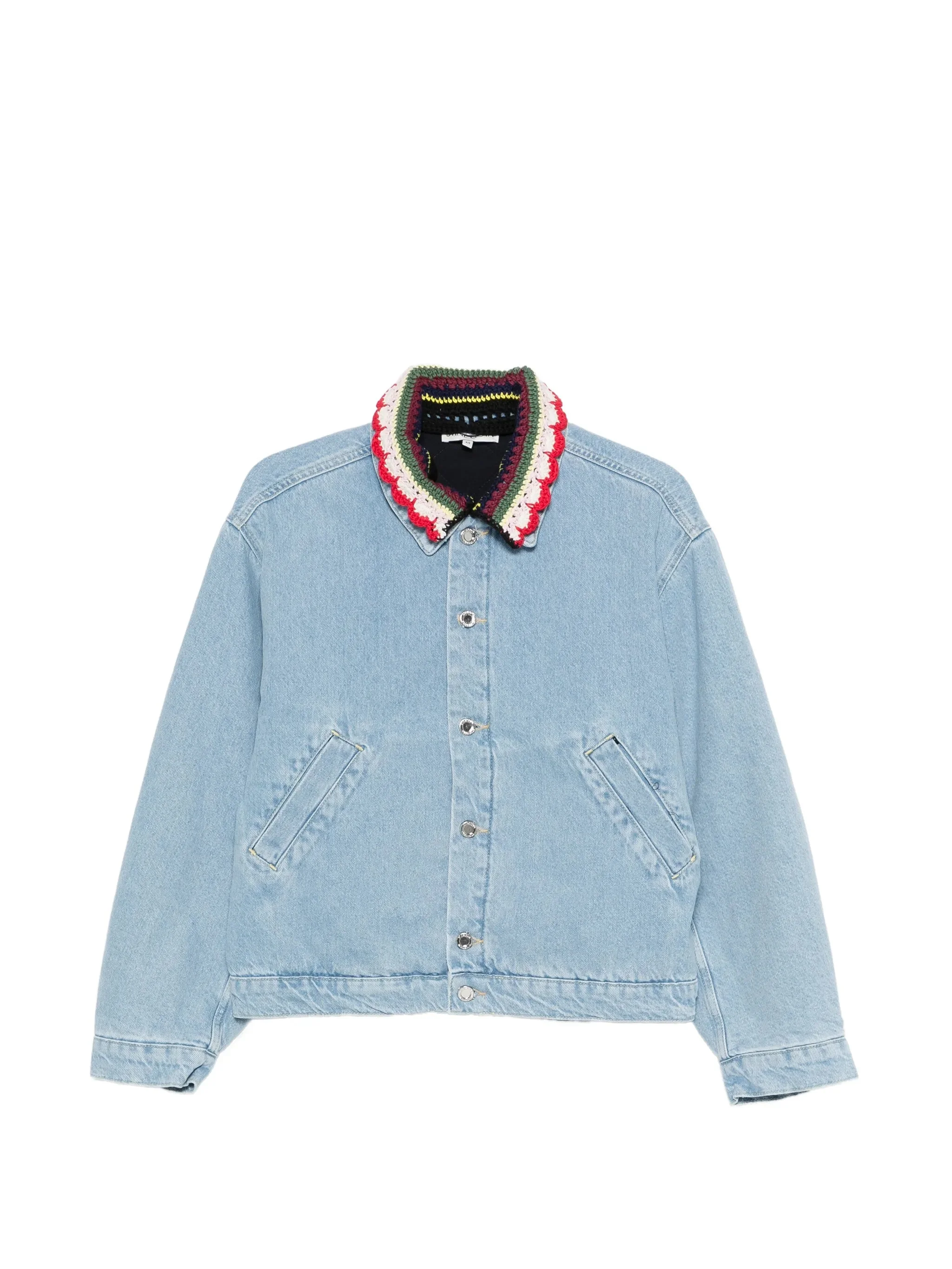 Stine Goya Contrasting-collar Denim Jacket - 1