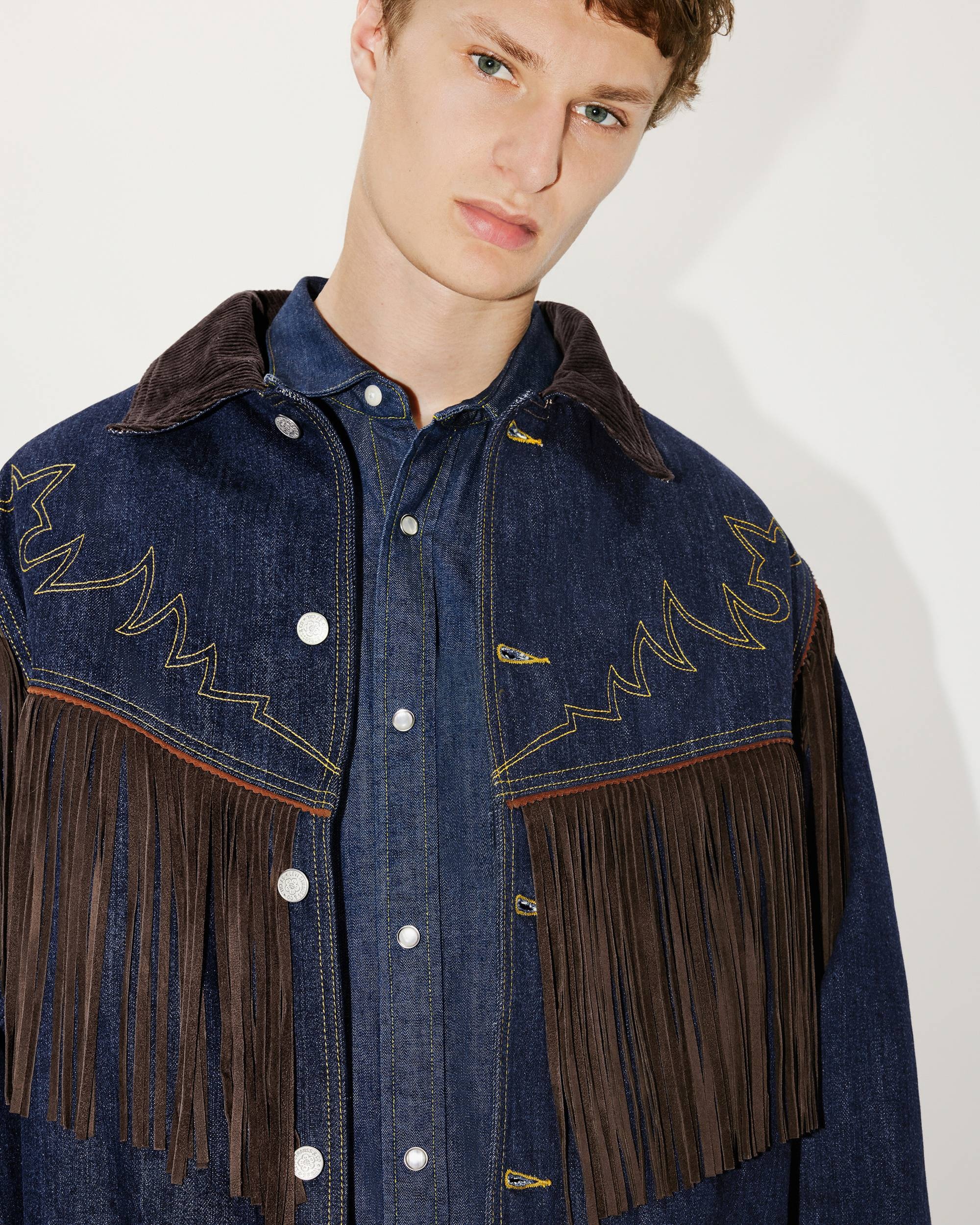 KENZO x LEVI'S® genderless  fringed denim jacket - 6