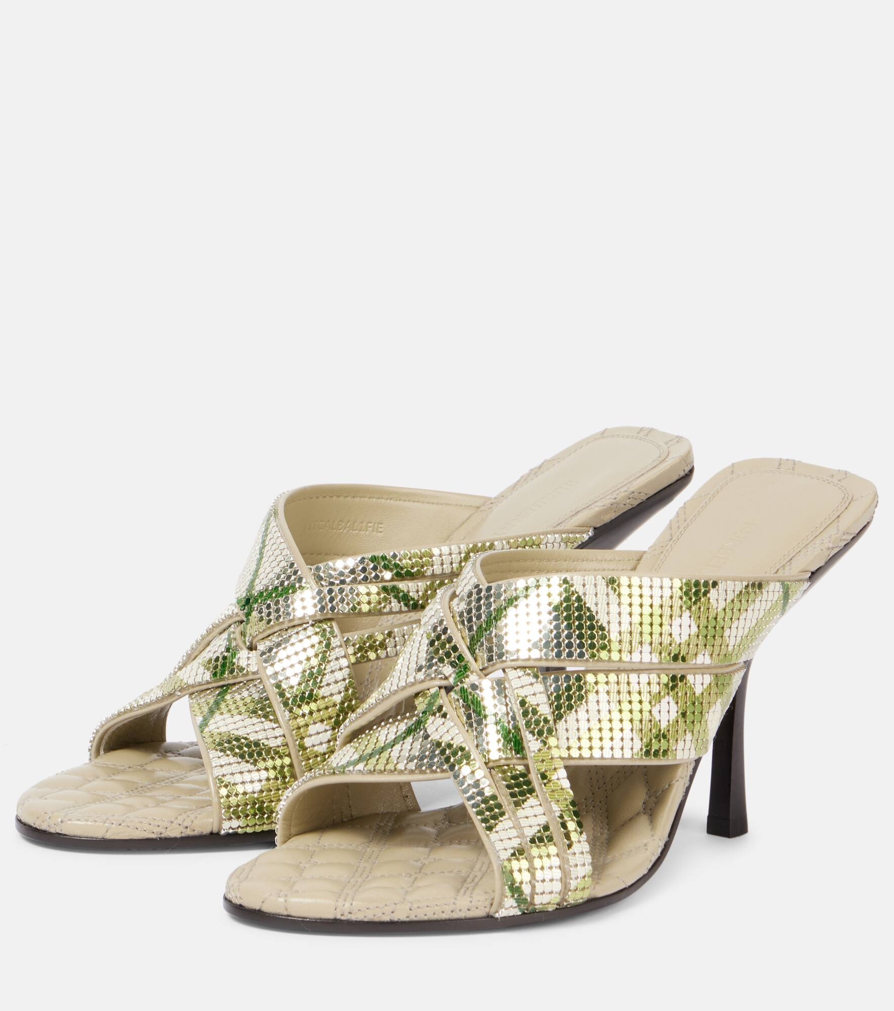 Cabana 90 Burberry Check mules - 4
