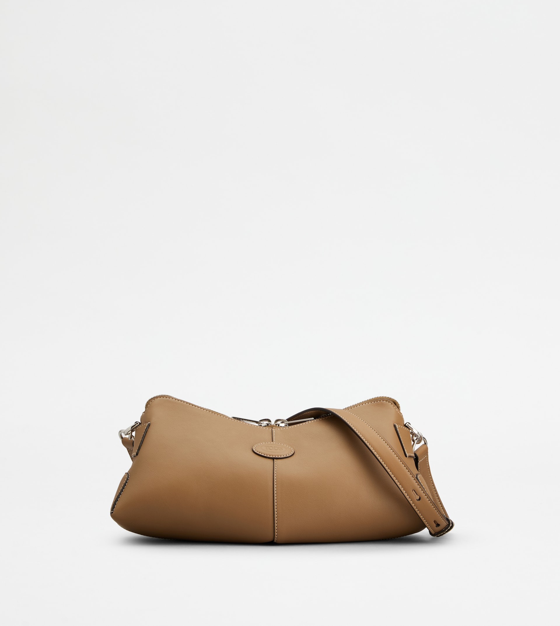 TOD'S DI BAG SWING SHOULDER BAG IN LEATHER MINI - BROWN - 1