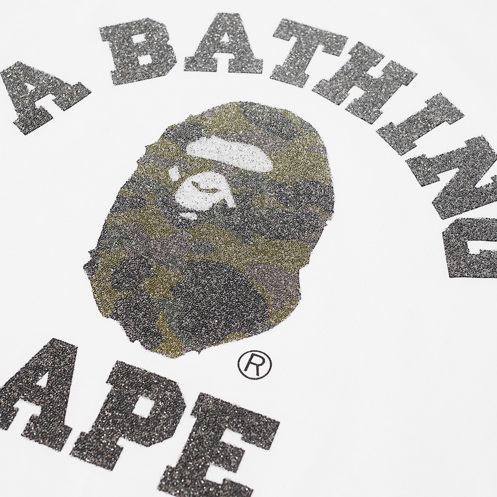 A Bathing Ape Glass Beads 1st Camo College Tee - 4