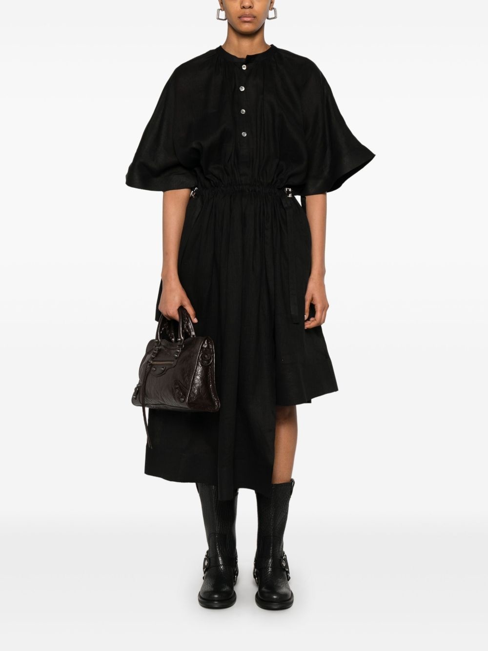 linen shirtdress - 2