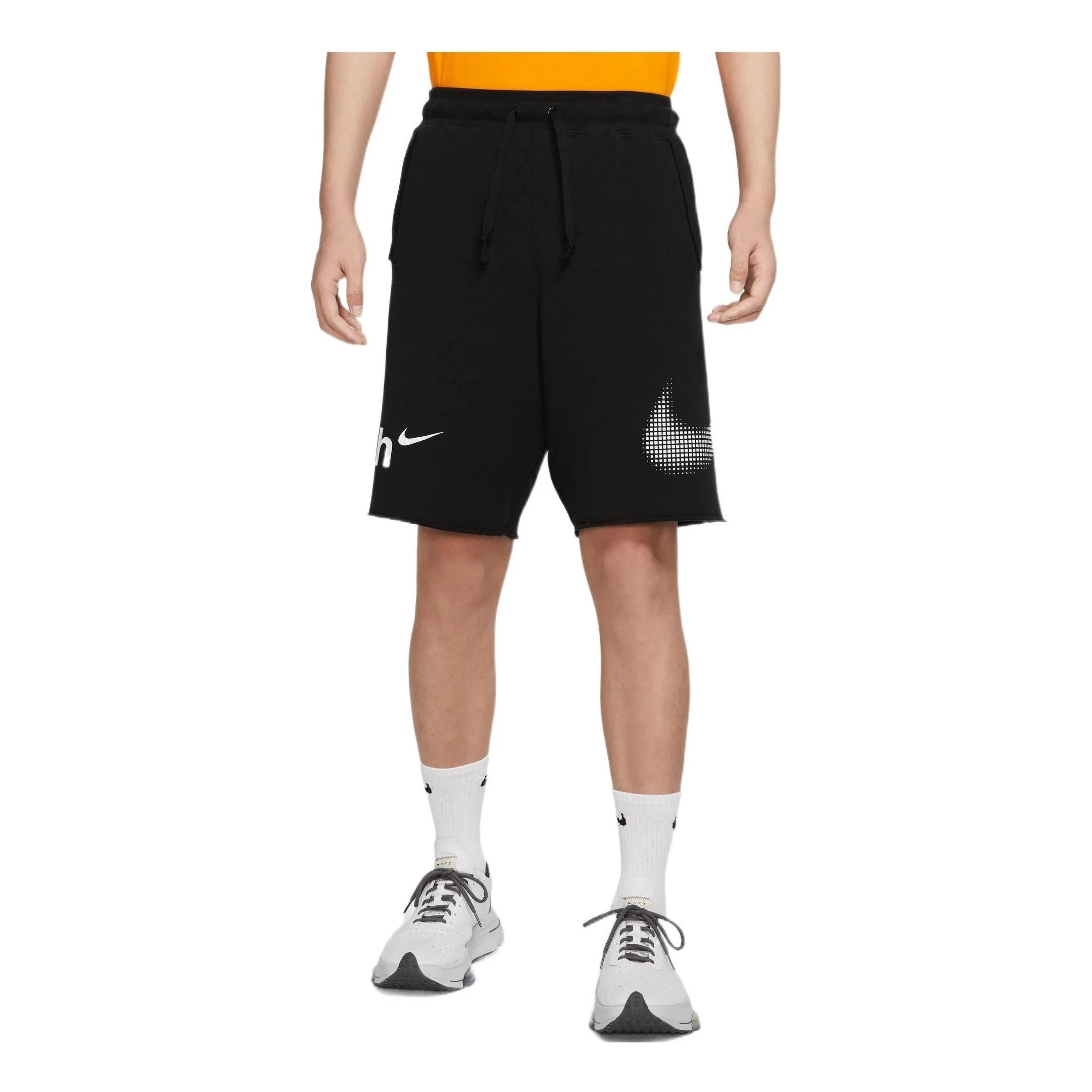 Nike Casual Sports Large Logo Printing Shorts Black DX6310-010 - 1