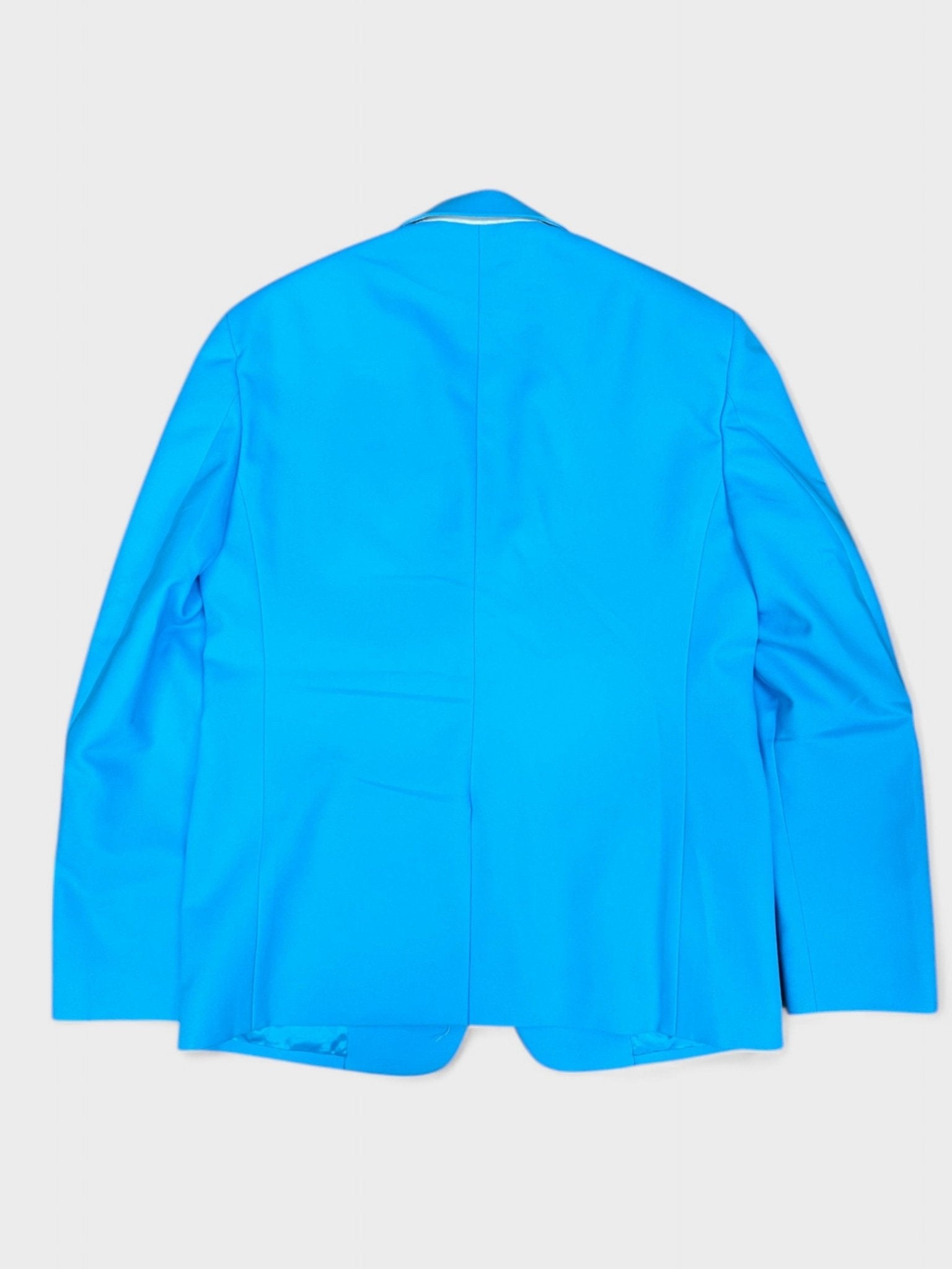 Off White Double Pap 2 Button Drill Relax Cyan Blue - 6