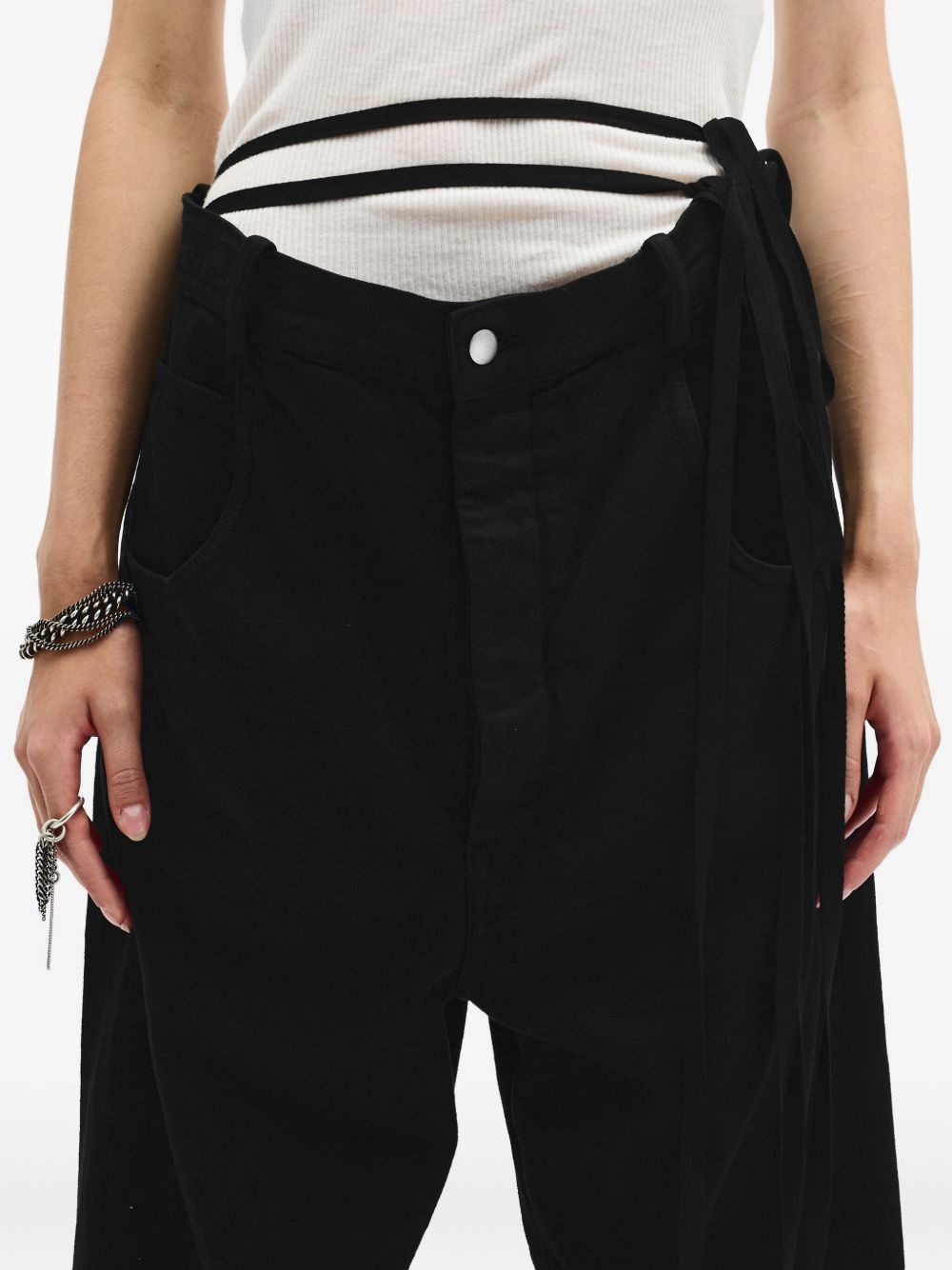 wide-leg high-rise jeans - 5