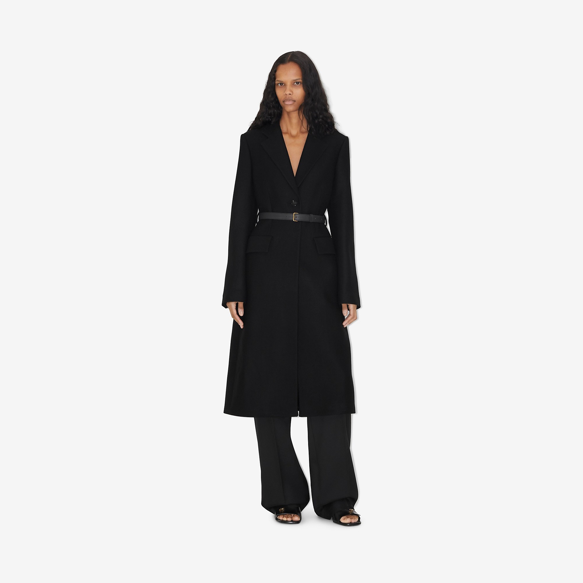 Camel Hair Wool Tailored Coat - 2