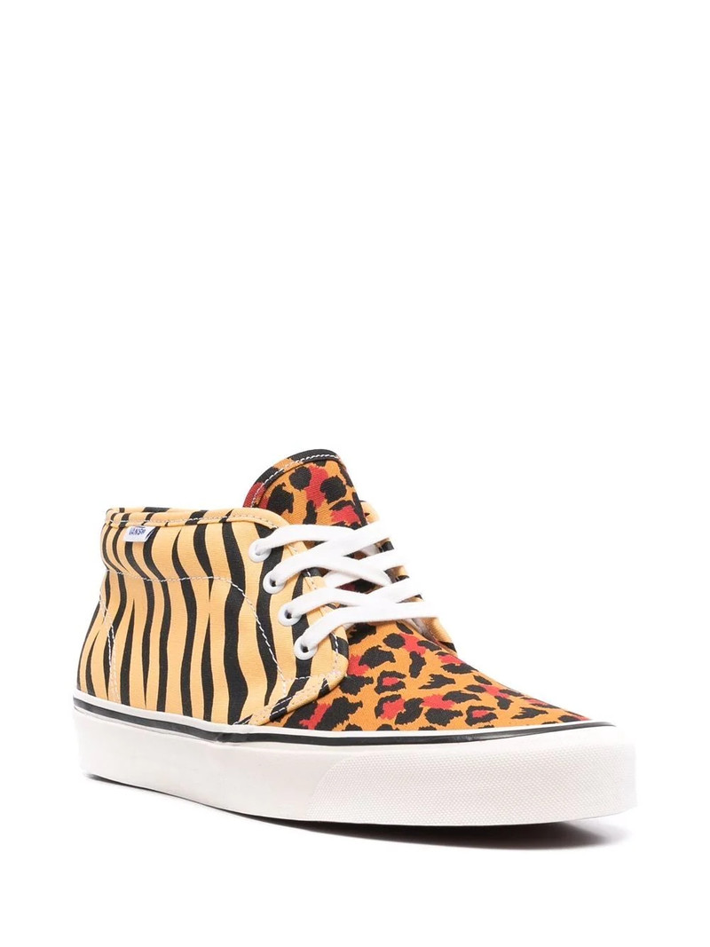 Vans pattered high-top sneakers outlook