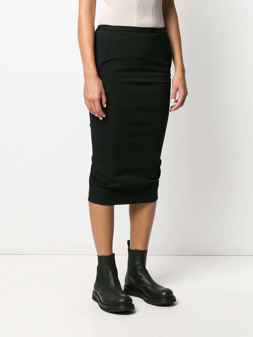 pull-on midi skirt - 3