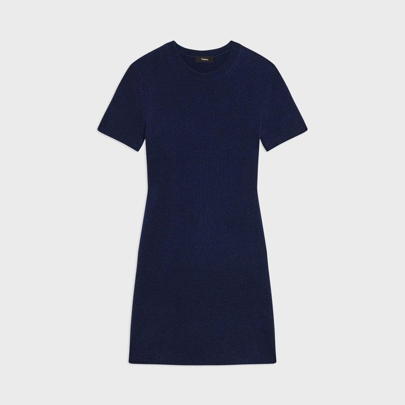 Mini Sweater Dress in Felted Wool-Cashmere 1
