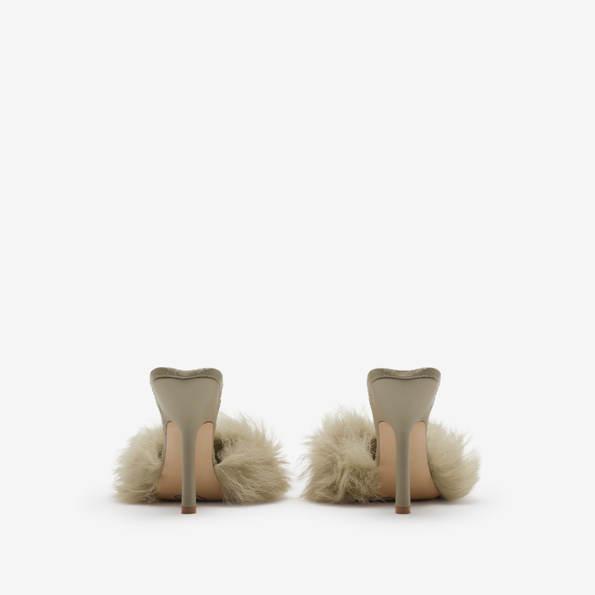 Shearling B Minnie Mules - 4