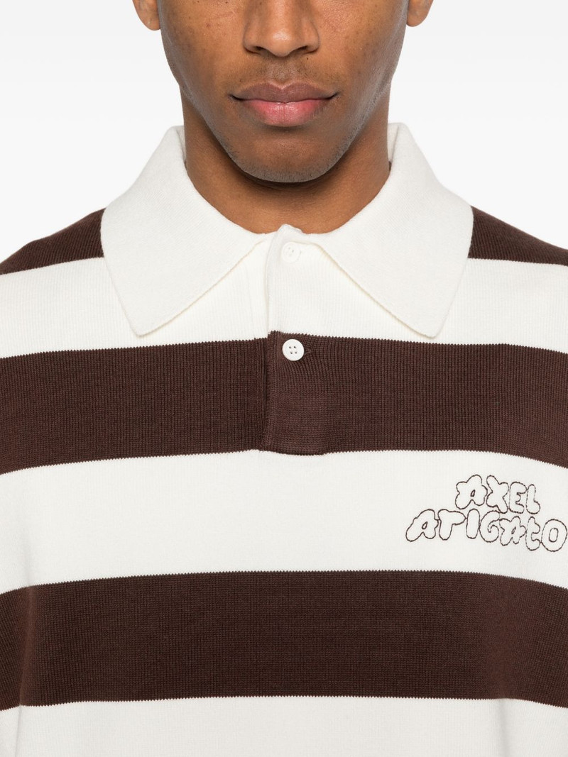 Rey striped logo polo shirt 5