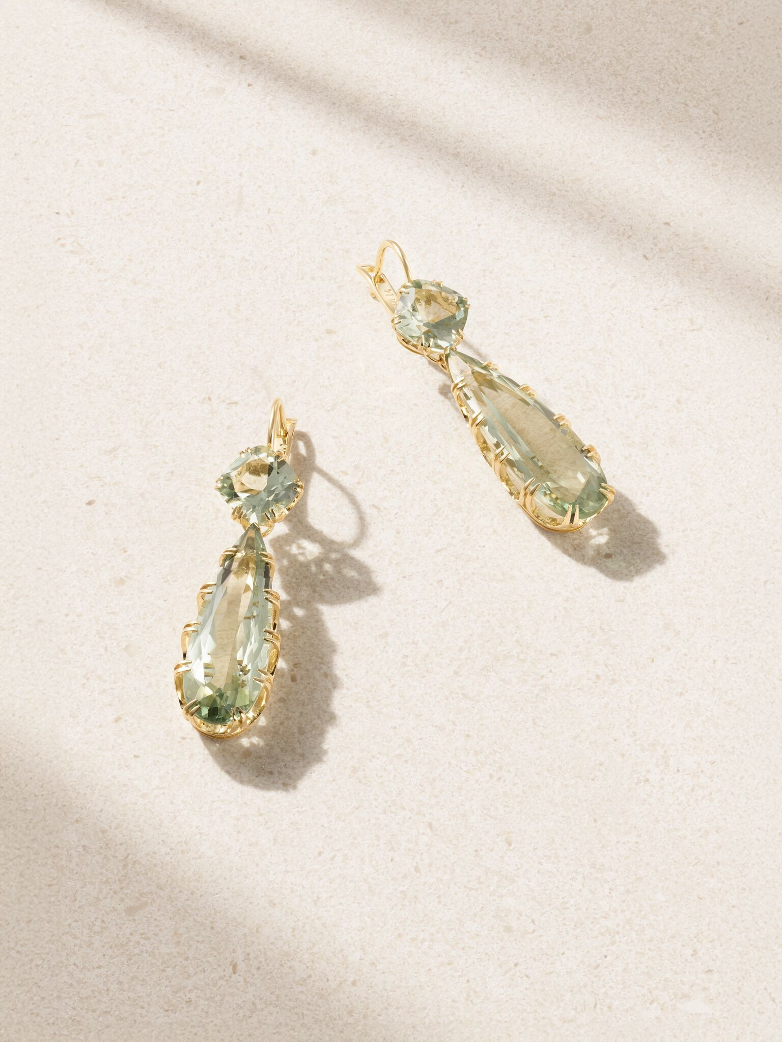 Crown 18-karat gold amethyst earrings Gold - 1