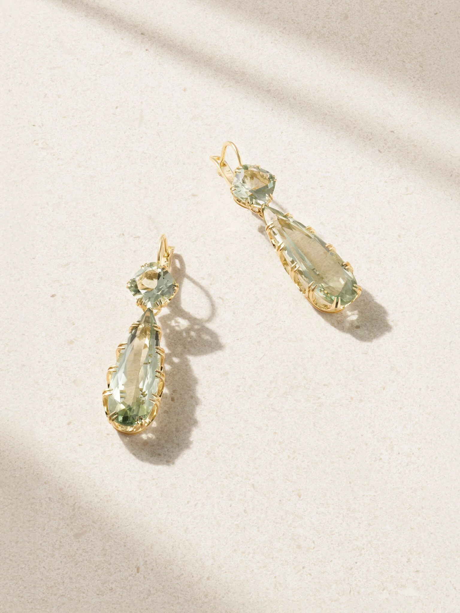 Crown 18-karat gold amethyst earrings Gold - 1