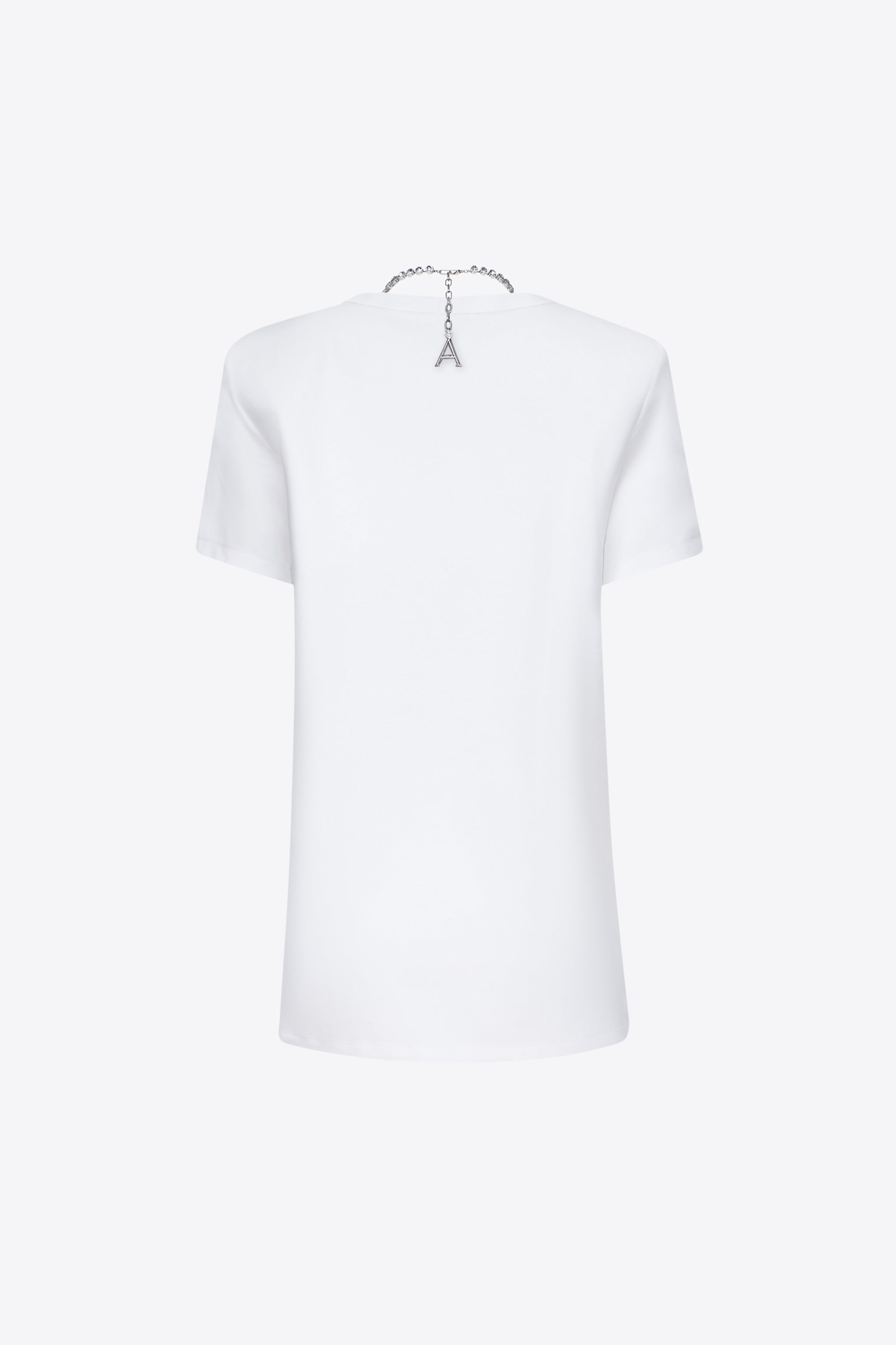 CRYSTAL BUTTERFLY V-NECK T-SHIRT DRESS - 2