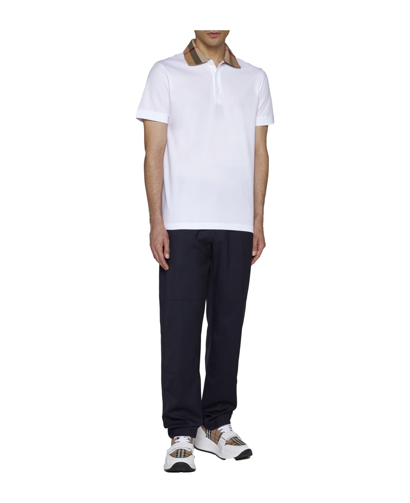 Check Collar Cotton Polo - 2