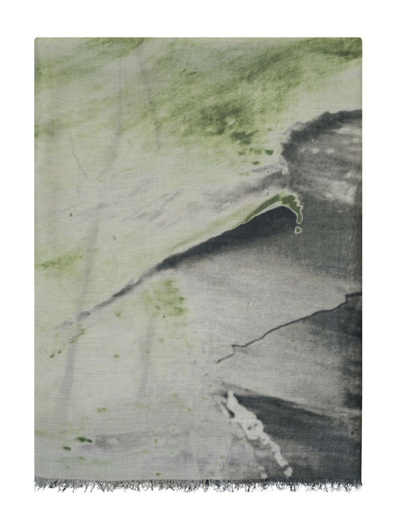 EMPORIO ARMANI abstract-pattern scarf outlook