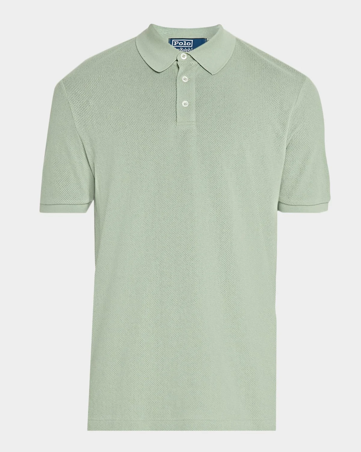 Men's Pointelle Jersey Cotton Polo Shirt - 1