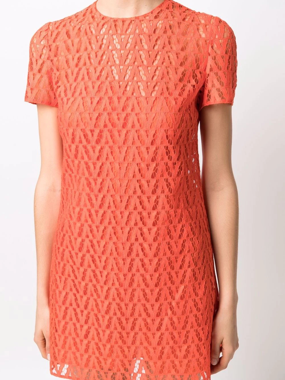 Optical logo pattern mini dress - 5