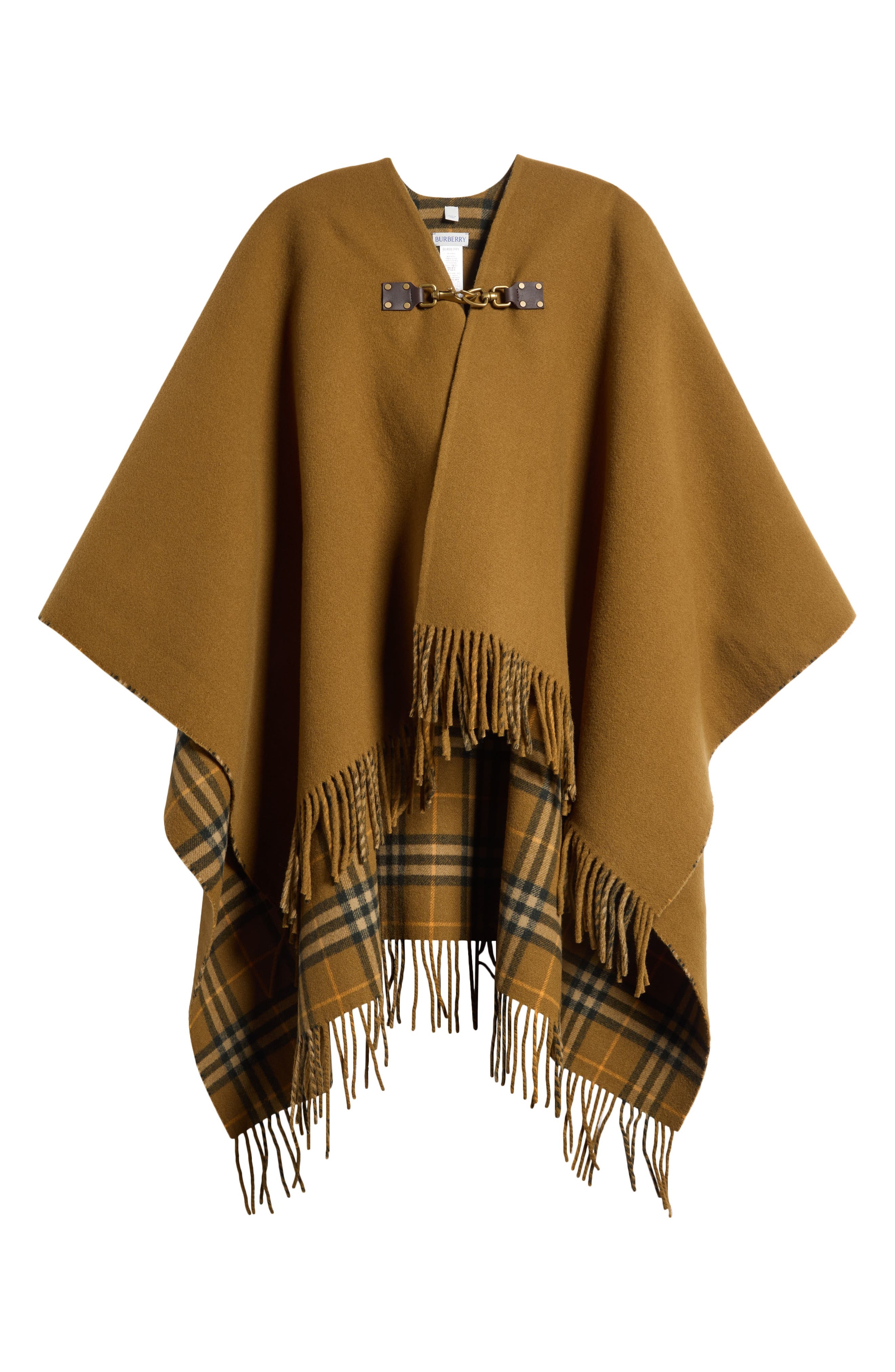 burberry Marsh Wool Cape in Shrew at Nordstrom - 6