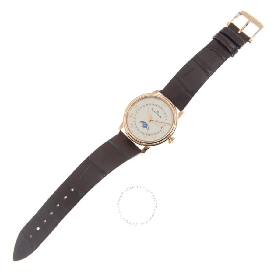 Blancpain Villeret Quantieme Phases de Lune Automatic White Dial Ladies Watch 6126-3642-55A - 3