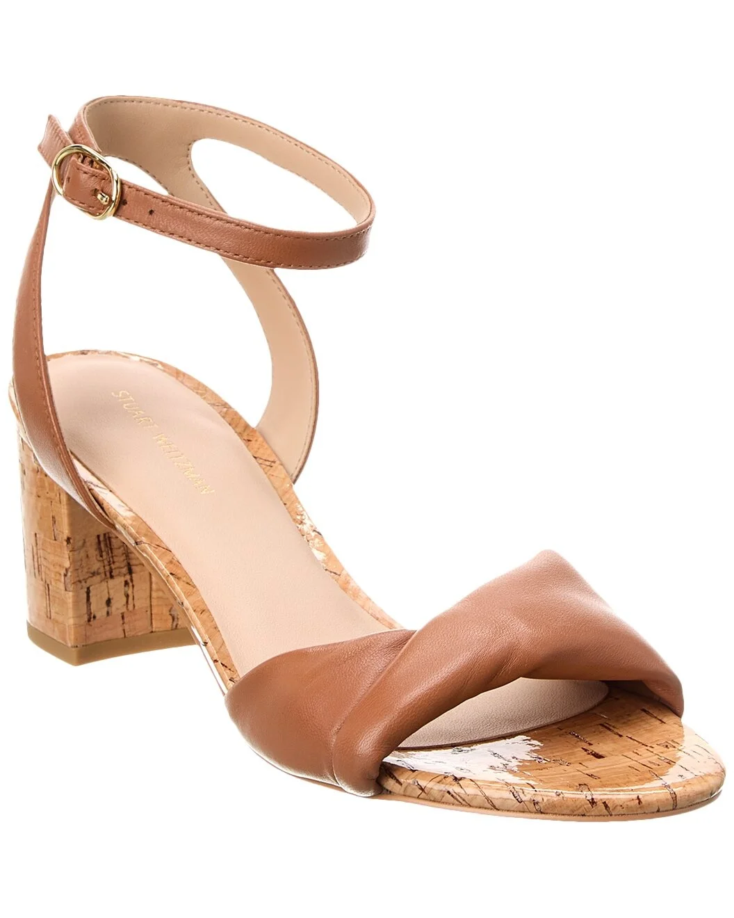 Stuart Weitzman Everly 50 Leather Sandal - 1