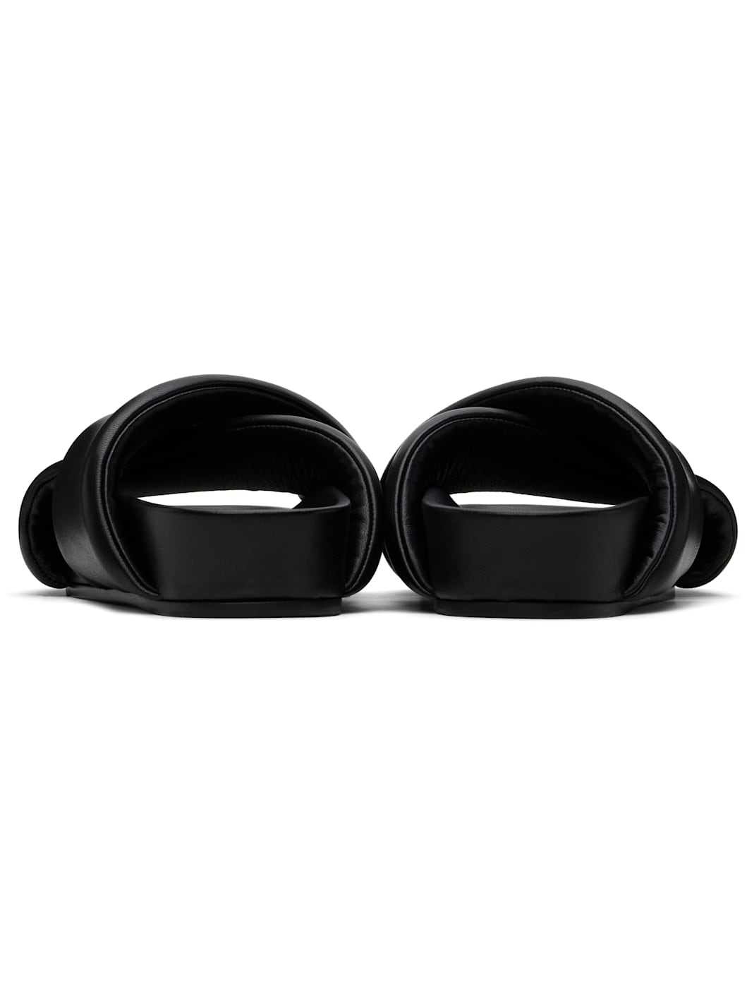 Black Padded Sandals - 2
